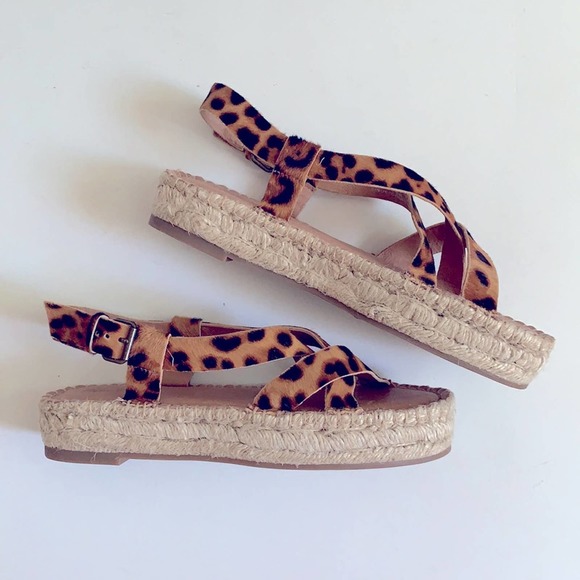 NEW Madewell Animal Print Malia Calf Hair Espadrilles - Picture 4 of 10